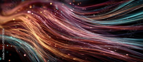 Mesmerizing colorful light trails