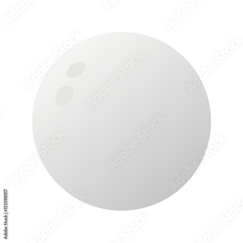 Vector illustration of a golf ball, isolated on white background