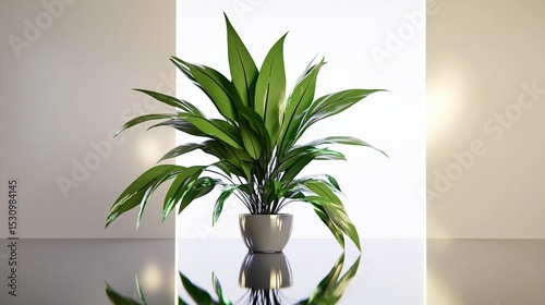 Indoor Plant in Pot, Modern Decor