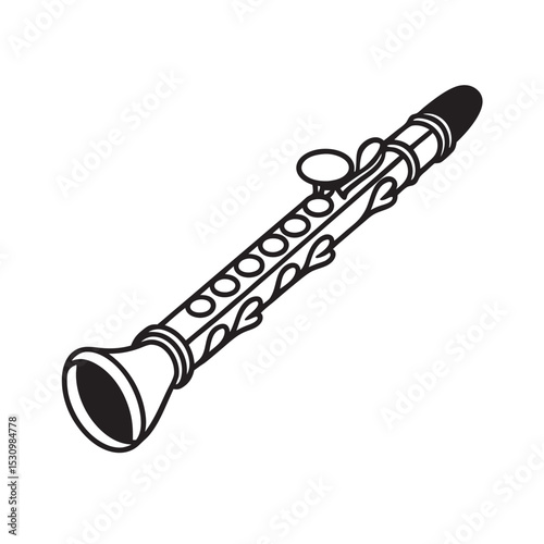 line art of indian flute