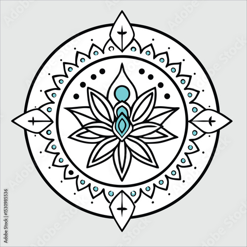 International Yoga Day logo Art design on a white background