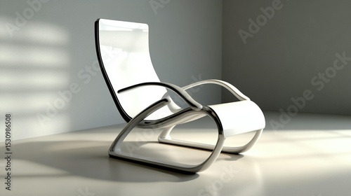 Modern White Lounge Chair Design