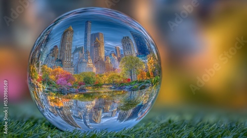 The world's present environment is notable for its integration of modern cities, renewable energy systems, and a robust, wealthy natural ecology