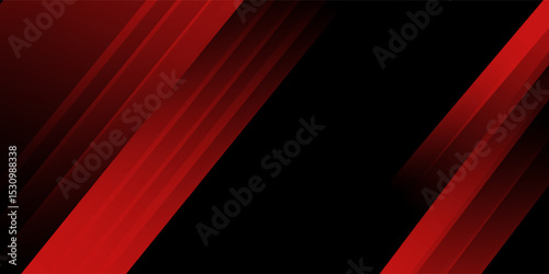 PrintBanner background. black. red gradation. bright. abstarct . slash line. memphis eps 10