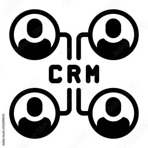 CRM glyph icon