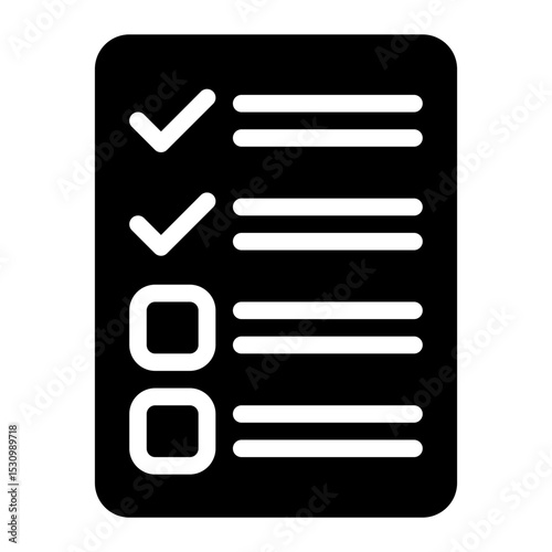 survey glyph icon