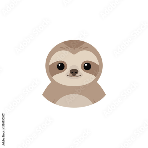 Illustration of a cute sloth