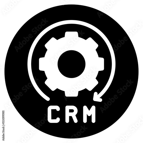 CRM glyph icon