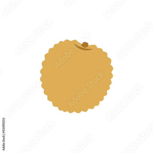 Simplified tan fruit graphic