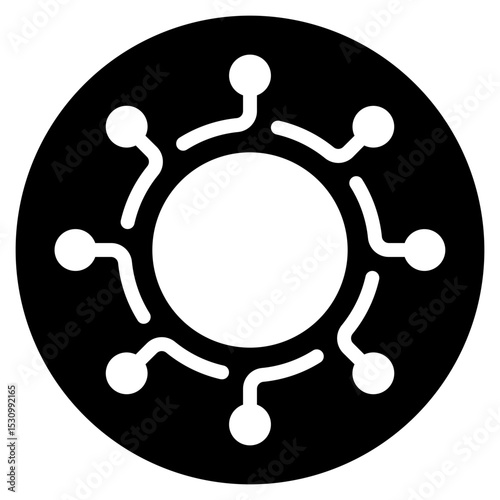 omni channel glyph icon