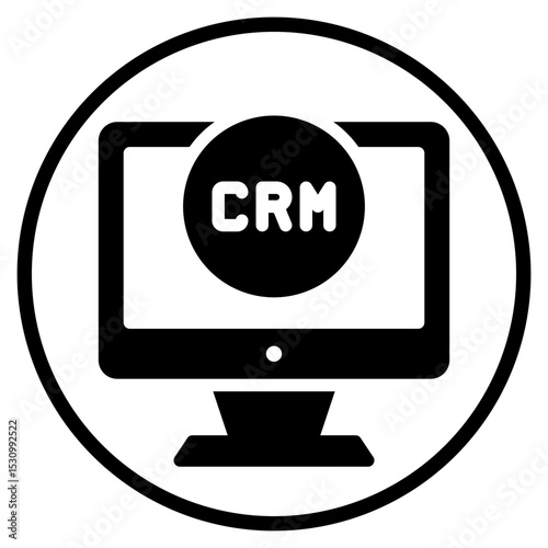 monitor glyph icon