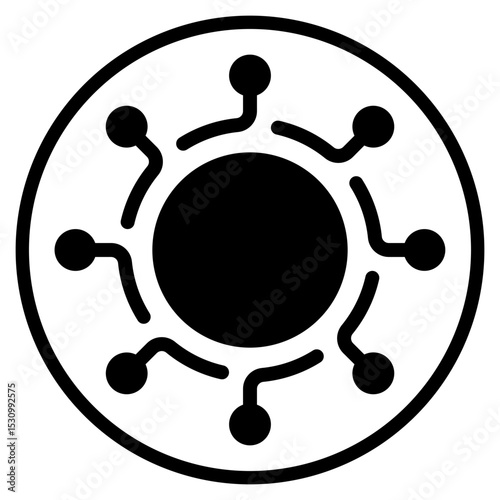 omni channel glyph icon