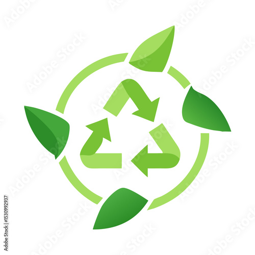 Zero Waste Recycle Logo – Clean Eco Vector Graphic

