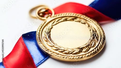 Gold medal with ribbon (2)