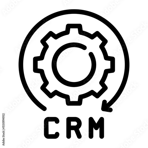 CRM line icon