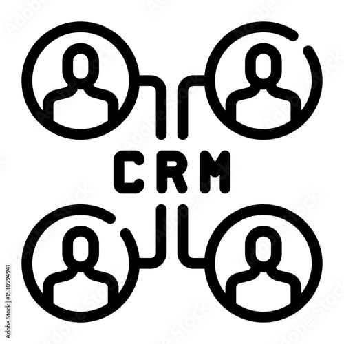 CRM line icon