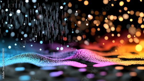 Abstract Data Wave Visualization