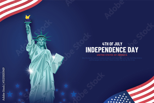 happy 4th of july usa independence day background design. creative vector illustration.