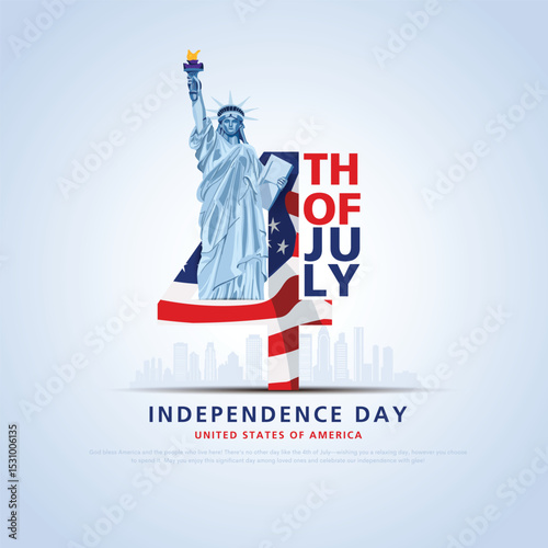 happy 4th of july usa independence day background design. creative vector illustration.