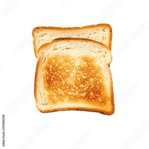 toasted bread isolated on transparent background, png