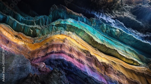 Wallpaper Mural Rainbow Mountains: A Geological Masterpiece Torontodigital.ca