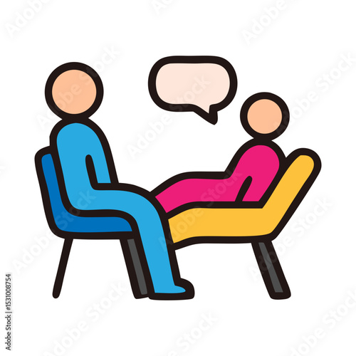 counselling theme single icon for design