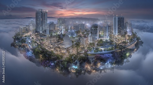Planet earth boasts a modern city that remains clean by depending on renewable resources