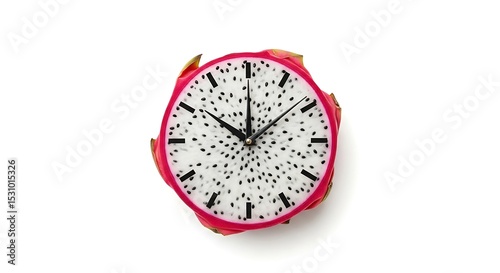 Dragon Fruit Clock Face Timepiece Unique Design