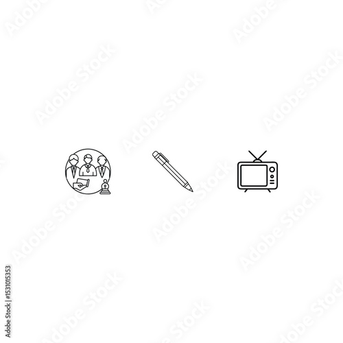 icon pen .tv. 