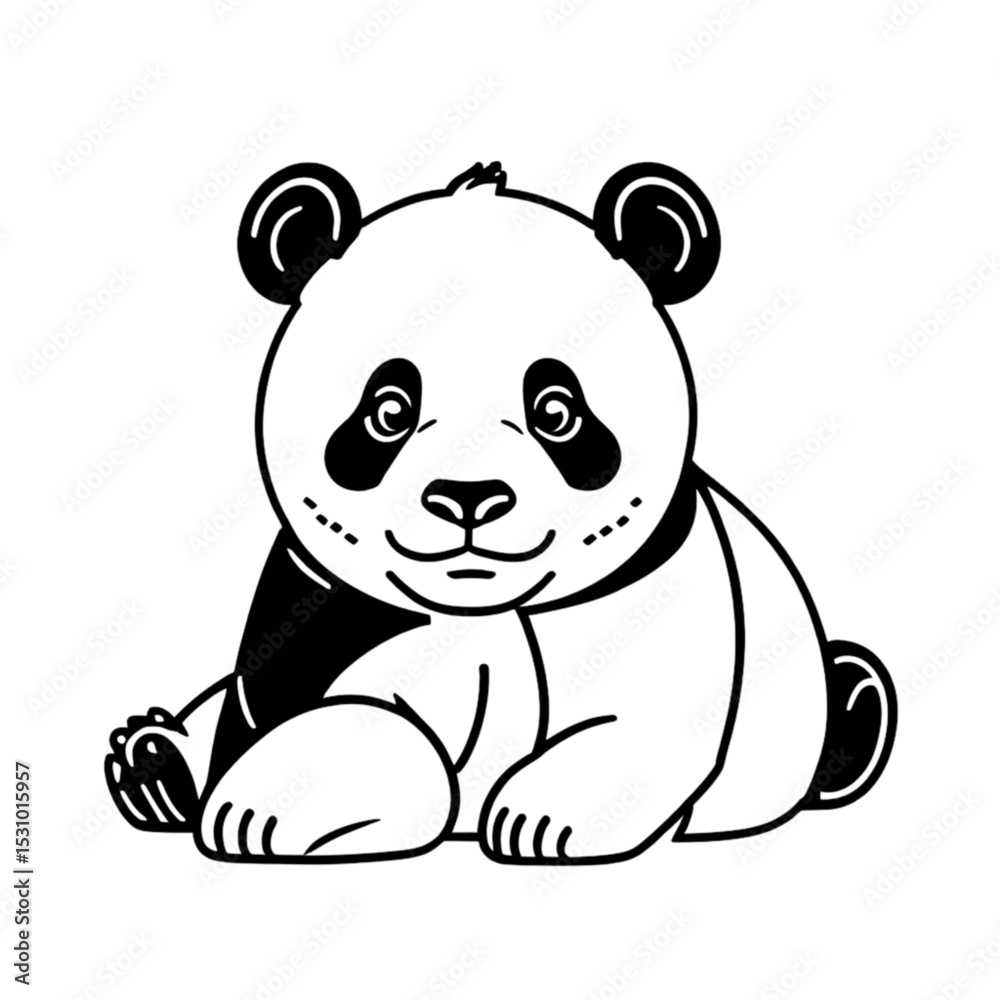 Fototapeta premium くつろぐパンダ｜Relaxing Panda