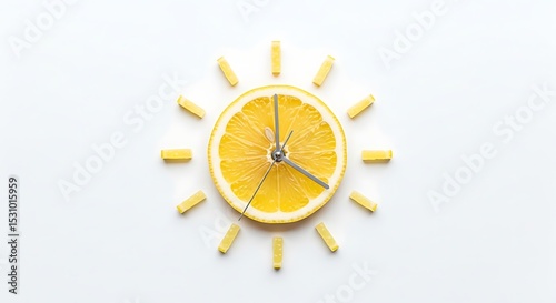 Lemon Clock: A Zesty Timepiece Crafted from Citrus Slices