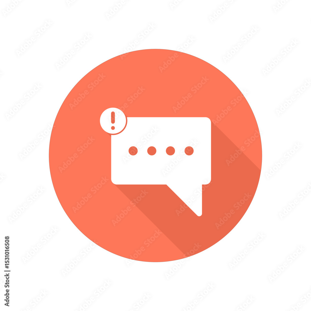 Fototapeta premium message icon,notification icon isolated on transparent background