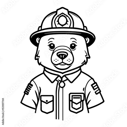 消防士のクマ｜Bear Firefighter