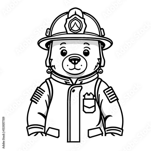 消防士のクマ｜Bear Firefighter