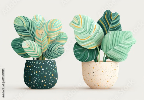 In a modern 3d illustration, a wire is shown with a plug and a green leaf on its end, symbolizing alternative energy