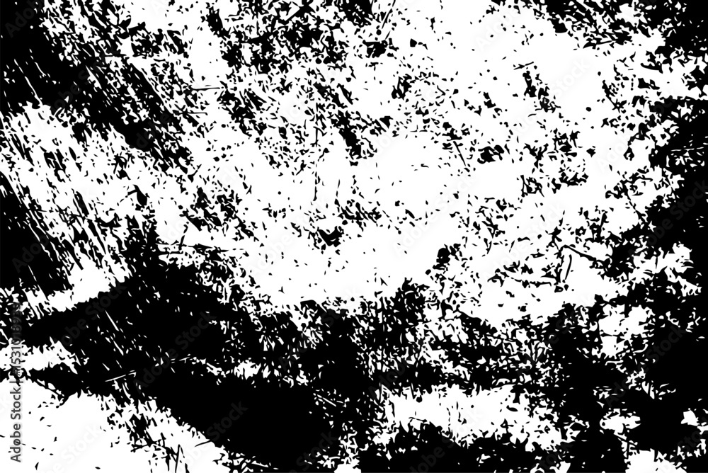 Fototapeta premium Grunge Vector Texture Rough Black and White Distressed Surface Effect