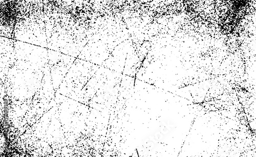 Grunge Vector Texture Rough Black and White Distressed Surface Effect