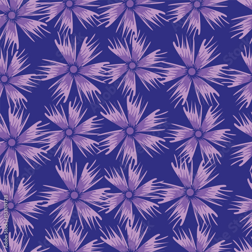 textile design with cute silhouette foliage pattern image
