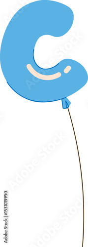 Letter C Shape Balloon