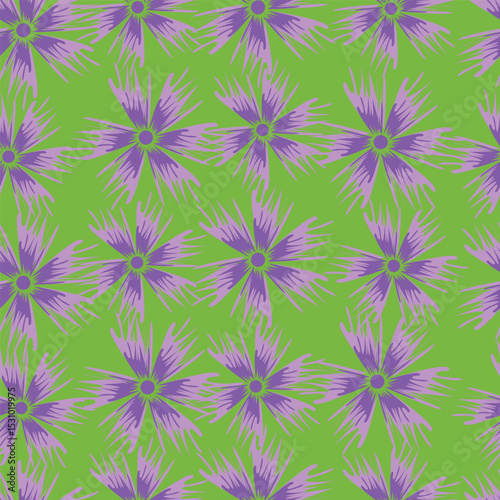 textile design with cute silhouette foliage pattern image
