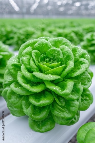 The use of smart farming techniques including hydroponic salad vegetables such as red oak and green lettuce in sustainable agriculture supports the local community and promotes healthy eating by