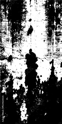Grunge Vector Texture Rough Black and White Distressed Surface Effect