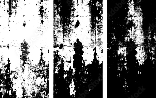 Wallpaper Mural Grunge Vector Texture Rough Black and White Distressed Surface Effect Torontodigital.ca