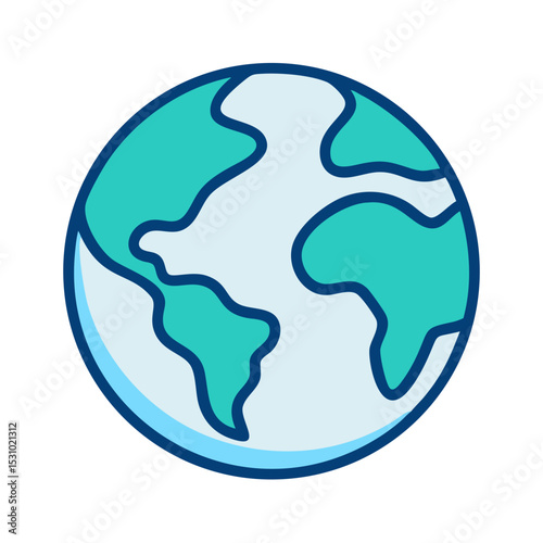 earth globe icon vector