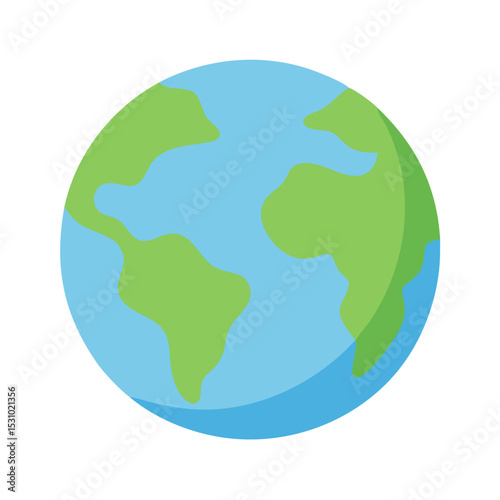 earth globe icon vector