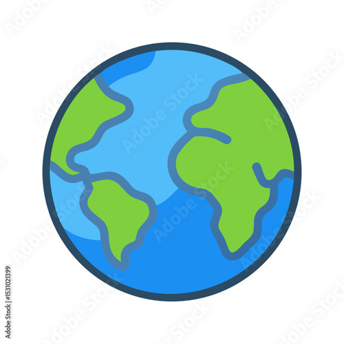 earth globe icon vector