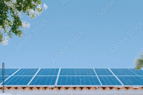 On a building, solar panels are typically fitted to the roof, allowing them to absorb the sun's energy and supply the structure with power, thus making it more energy efficient