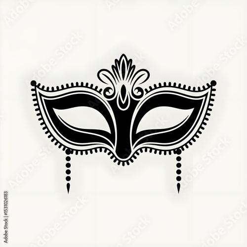 carnival mask vector illustration