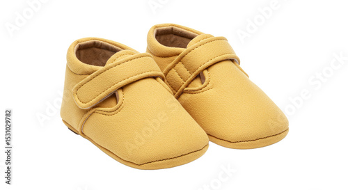 Buy baby shoes toddler moccasins newborn footwear soft sole leather crib shoes mustard yellow infant apparel on transparent background