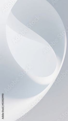 Abstract Curved Surface with Soft Lighting and Gradient Background